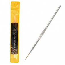 Крючки для вязания Maxwell односторонние с золотой головкой MAXW.7115, никель 0,7мм, 12 см
