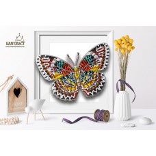 Набор для вышивки бисером 3-D БЛАГОВЕСТ Б-038 Бабочка Cethosia Cyane 14х10 см