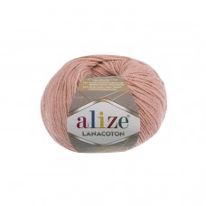 Пряжа для вязания Ализе Lana Coton (26% шерсть, 26% хлопок, 48% акрил) 10х50г/160м цв.393 св.розовый