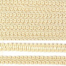 Тесьма TBY Шанель плетеная шир.12мм 0384-0016 цв.F102 молочный уп.18,28м