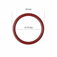 Кольцо для бюстгальтера металл ARTA.F.2976 Ø17,8мм, цв.101 темно-красный, уп.50шт
