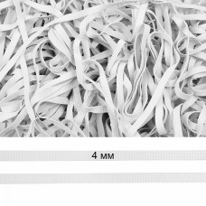 Резинка латексная рифленая 04мм, толщ.0,7мм TBY-48422 цв. белая уп.5кг