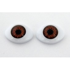 Глазки овальные N12 КЛ.23430 цв.карий, 16х23 мм уп.4шт