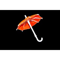 Зонт маленький КЛ.22942 16см пластмассовый оранжевый