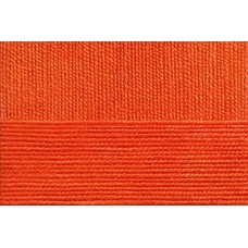 Пряжа для вязания ПЕХ Бисерная (100% акрил) 5х100г/450м цв.189 ярк.оранжевый