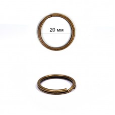 Кольцо металлическое для брелока Ø20мм  SL.KOL.4 цв. медь уп.300 шт