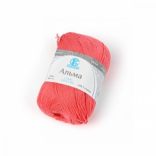 Пряжа для вязания КАМТ Альма (100% хлопок) 5х50г/170м цв.050 коралл