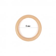 Кольцо для бюстгальтера пластик TBY-12673 d8мм, цв.бежевый, уп.100шт