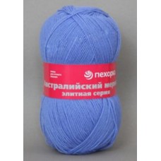 Пряжа для вязания ПЕХ Австралийский меринос (95% мериносовая шерсть, 5% акрил высокообъемный) 5х100г/400м цв.520 голубая пролеска