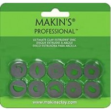 Makins Набор дисков «В» к экструдеру для полимерной глины,10 насадок,  35156