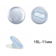 Пуговицы пластиковые C-NE67-1 цв.св.голубой 18L-11мм, на ножке, 36шт