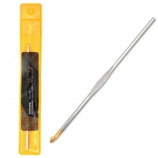 Крючки для вязания Maxwell односторонние с золотой головкой MAXW.7290, никель 3,25мм, 12 см