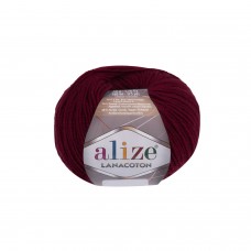 Пряжа для вязания Ализе Lana Coton (26% шерсть, 26% хлопок, 48% акрил) 10х50г/160м цв.390 вишня
