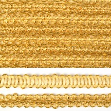 Тесьма TBY Шанель плетеная шир.12мм 0384-0016 цв.золото уп.18,28м