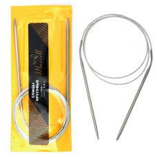 Спицы для вязания круговые Maxwell Gold, металлические на тросике 120-35 ?3,5 мм /120 см