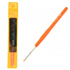 Крючки для вязания Maxwell односторонние с золотой головкой MAXW.8204, 1,7 мм, никель/оранжевый