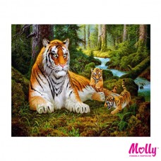 Картины по номерам Molly KH0160 Сунг ли. Строгий отец (26 цветов) 40х50 см