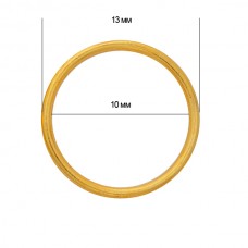 Кольцо для бюстгальтера металл TBY-H13 d10мм, цв.05 золото, уп.100шт