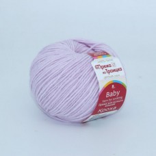 Пряжа для вязания ТРО Кроха (20% шерсть, 80% акрил) 10х50г/135м цв.0029 розовая сирень