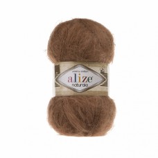 Пряжа для вязания Ализе Naturale (60% шерсть, 40% хлопок) 5х100г/230м цв.137 табачно - коричневый