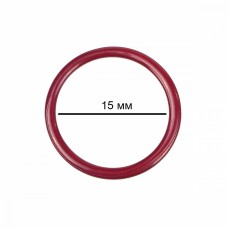 Кольцо для бюстгальтера металл TBY-57719 d15мм, цв.S059 темно-красный, уп.100шт