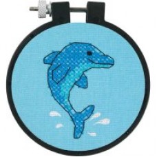 Набор для вышивания DIMENSIONS DMS- 72533 Дельфины (d 8 см)