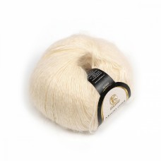 Пряжа для вязания КАМТ Мохер Голд (60% мохер, 20% хлопок, 20% акрил) 10х50г/250м цв.134 фарфоровый