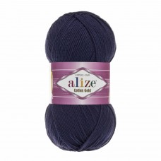 Пряжа для вязания Ализе Cotton gold (55% хлопок, 45% акрил) 5х100г/330м цв.058 т.синий