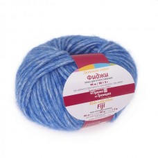 Пряжа для вязания ТРО Фиджи (20% мериносовая шерсть, 60% хлопок, 20% акрил) 5х50г/95м цв.0015 т.голубой