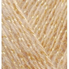Пряжа для вязания Ализе Angora Gold Simli (5% металлик, 20% шерсть, 75% акрил) 5х100г/500м цв.095 св.бежевый