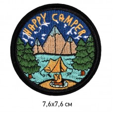 Термоаппликации TBY-2214 Happy Camper 7,6х7,6см, уп.10шт.