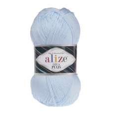 Пряжа для вязания Ализе Diva Plus (100% микрофибра акрил) 5х100г/220м цв.480 св.голубой