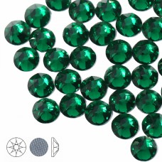 Стразы термоклеевые Xirius 8+8 граней SS16 (3,8-4,0 мм) HF16-10 цв.Emerald, уп.100шт