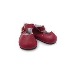 Туфли для куклы с пряжкой КЛ.28341 65х30мм цв.т.красный 1 пара