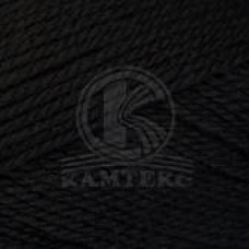 Пряжа для вязания КАМТ Гармония (50% импортная п/т шерсть, 50% акрил) 5х100г/245м цв.003 черный