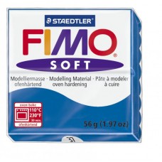 FIMO Soft полимерная глина, запекаемая в печке, уп. 56г цв.синий 8020-37