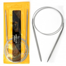 Спицы для вязания круговые Maxwell Gold, металлические на тросике 120-45 ?4,5 мм /120 см