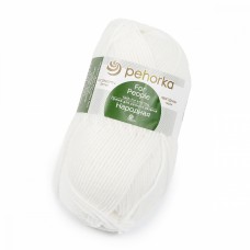 Пряжа для вязания ПЕХ Народная (30% шерсть, 70% акрил) 5х100г/220м цв.001 белый
