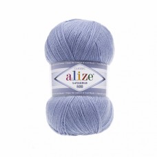 Пряжа для вязания Ализе LanaGold 800 (49% шерсть, 51% акрил) 5х100г/800м цв.040 голубой