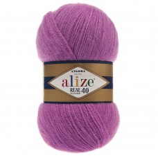 Пряжа для вязания Ализе Angora Real 40 (40% шерсть, 60% акрил) 5х100г/480м цв.046 т.розовый