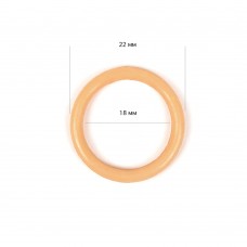 Кольцо для бюстгальтера пластик TBY-82650 d20мм, цв.бежевый, уп.100шт