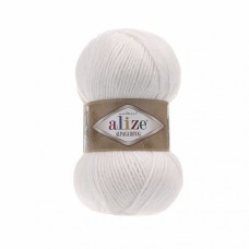 Пряжа для вязания Ализе Alpaca Royal (30% альпака, 15% шерсть, 55% акрил) 5х100г/280м цв.055 белый