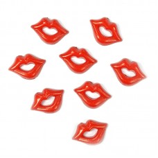 Пластиковые губы для игрушек TBY.D1 цв.красный уп.200шт.