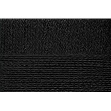 Пряжа для вязания ПЕХ Конопляная (70% хлопок, 30% конопля) 5х50г/280м цв.002 черный