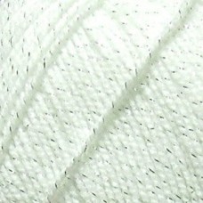 Пряжа для вязания ПЕХ Мерцающая (96% акрил, 4% метанит) 5х100г/430м цв.001 белый