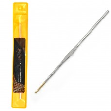 Крючки для вязания Maxwell односторонние с золотой головкой MAXW.7207, никель 1,6мм, 12 см