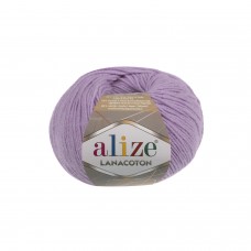 Пряжа для вязания Ализе Lana Coton (26% шерсть, 26% хлопок, 48% акрил) 10х50г/160м цв.166 лиловый