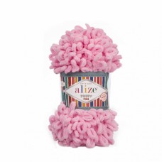 Пряжа для вязания Ализе Puffy Fine (100% микрополиэстер) 5х100г/14м цв.039 розовый