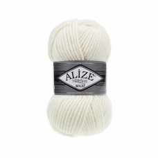 Пряжа для вязания Ализе Superlana maxi (25% шерсть, 75% акрил) 5х100г/100м цв.062 молочный