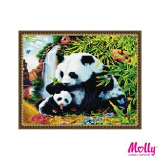 Картины мозаикой Molly KM0012/1 Мамина забота (38 Цветов) 40х50 см